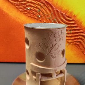 Räucherstövchen / Räucherofen Torii handgemacht inkl. Edelstahl-Sieb